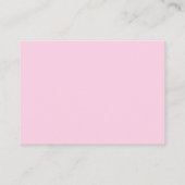 Pink “Books for Baby” Baby Shower エンクロージャーカード (裏面)