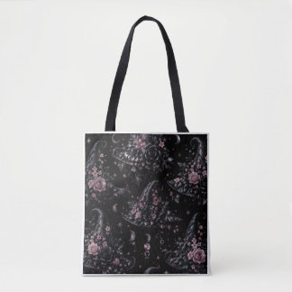 Pink Botanical Witch Halloween Tote Bag トートバッグ