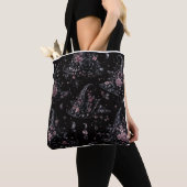 Pink Botanical Witch Halloween Tote Bag トートバッグ (クローズアップ)