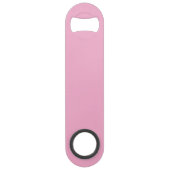 Pink Bottle Opener Custom Text Bar Key Gift Tool スピード栓抜き (裏面)