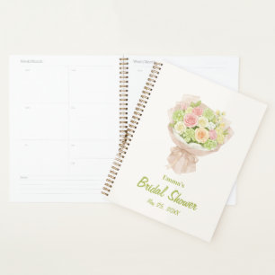 pink bouquet Bridal Shower プランナー手帳