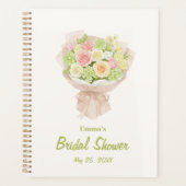pink bouquet Bridal Shower プランナー手帳 (正面)