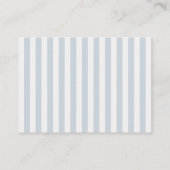 PInk Bow & ストライプEnclosure Card用ベビー・ブック 名刺 (裏面)