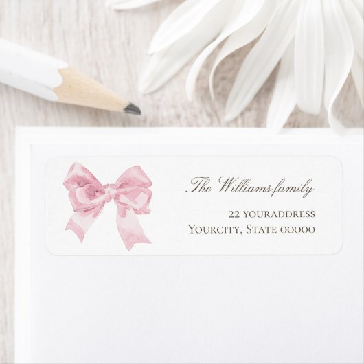 pink bow ラベル (インサイチュ)