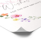 Pink Bow Advice and wishes for graduate ポスター (角)