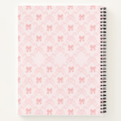 Pink Bow Aesthetic Notebook – Cute & Feminine Jour ノートブック (裏面)