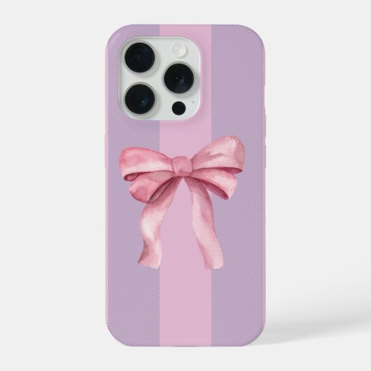 Pink Bow Aesthetic Phone Case iPhoneケース (裏面)