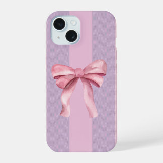 Pink Bow Aesthetic Phone Case iPhone 15ケース