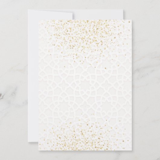 Pink Bow Aqeeqah Invitation 招待状 (裏面)