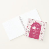 PINK BOW & ARCH FALL PUMPKIN FLOWERS BIRTHDAY ノートブック (内部)