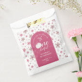 PINK BOW & ARCH FALL PUMPKIN FLOWERS BIRTHDAY フェイバーバッグ (封をした状態)