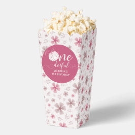 PINK BOW & ARCH FALL PUMPKIN FLOWERS BIRTHDAY フェイバーボックス