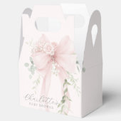 Pink Bow Baby in bloom Baby Shower フェイバーボックス (オープン)