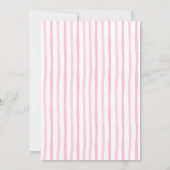 Pink Bow Baby in Bloom Baby Shower Invitation 招待状 (裏面)