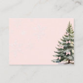 Pink Bow Baby It Cold Outside Baby Diaper Raffle エンクロージャーカード (裏面)