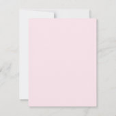Pink Bow Baby Shower Thank You Note Card ノートカード (裏面)