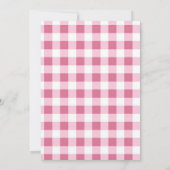 Pink Bow Backyard BabyQ Baby Shower 招待状 (裏面)