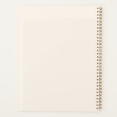 Pink bow beige cream inspirational quote 2026 プランナー手帳 (裏面)