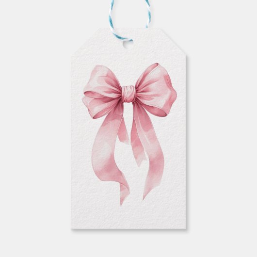 Pink Bow Birthday ギフトタグ (裏面)