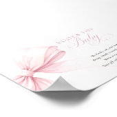 Pink Bow Books for Baby - Digital Download Card ポスター (角)