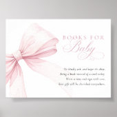 Pink Bow Books for Baby - Digital Download Card ポスター (正面)