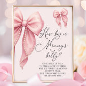Pink Bow Bow How Big is Mommy's Belly Game ポスター