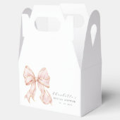 Pink Bow Bridal Shower フェイバーボックス (オープン)