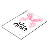 Pink Bow Bridesmaid Journal  ノートブック (左側)