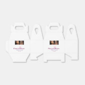 Pink bow cheers to 50 years anniversary wedding  フェイバーボックス (折り畳みなし)