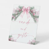 Pink Bow Christmas Cards and Gifts 台座サイン (正面)