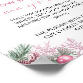 Pink Bow Christmas How Big is Mommy's Belly Game ポスター (角)