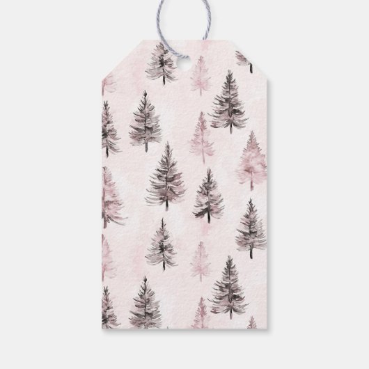 Pink Bow Christmas Ornament  ギフトタグ (裏面)