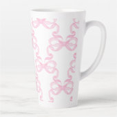 Pink bow Coffee Mug カフェラテマグ (右)