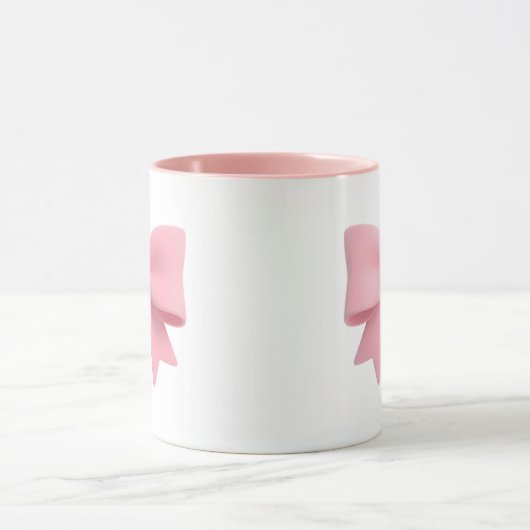Pink Bow Coffee Mug 🎀 マグカップ (中央)