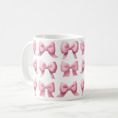 Pink Bow Coffee/Tea Mug コーヒーマグカップ (正面左)