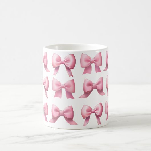 Pink Bow Coffee/Tea Mug コーヒーマグカップ (中央)