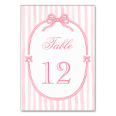 Pink Bow Coquette テーブルナンバー (正面)