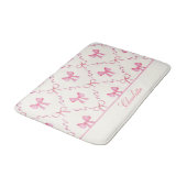 Pink Bow Coquette Bath Mat バスマット (アングル)