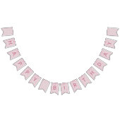 Pink Bow Coquette Birthday  バンティングフラッグ (全)