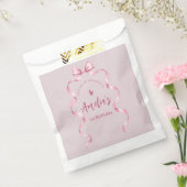 Pink Bow Coquette Birthday  フェイバーバッグ (封をした状態)