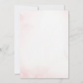 Pink Bow Coquette Butterfly Baby Shower Invitation 招待状 (裏面)