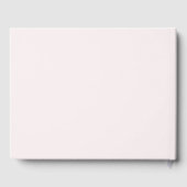 Pink Bow Coquette Script Sweet 16 Blush ゲストブック (裏面)