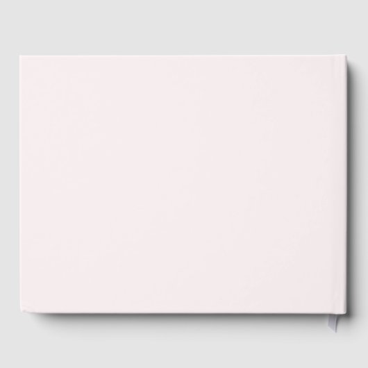 Pink Bow Coquette Script Sweet 16 Blush ゲストブック (裏面)