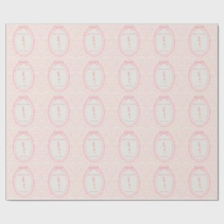 Pink Bow Coquette Silly Goose 1st Birthday  ラッピングペーパー