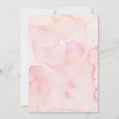 Pink Bow Coquette sweet baby girl is on the way 招待状 (裏面)