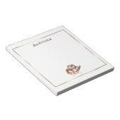 Pink Bow Cowgirl Hat Personalized  ノートパッド (アングル)