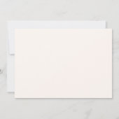 Pink bow cream Quinceanera Save the Date card セーブザデート (裏面)