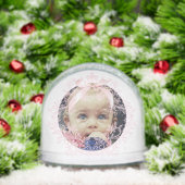 pink bow crest Baptism thank you  (クリスマス)