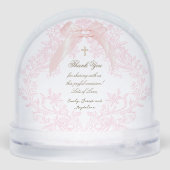 pink bow crest Baptism thank you  (裏面)