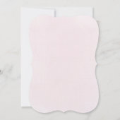  pink bow design First Holy Communion girl 招待状 (裏面)